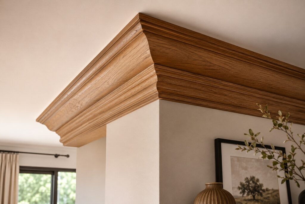 corniche en bois