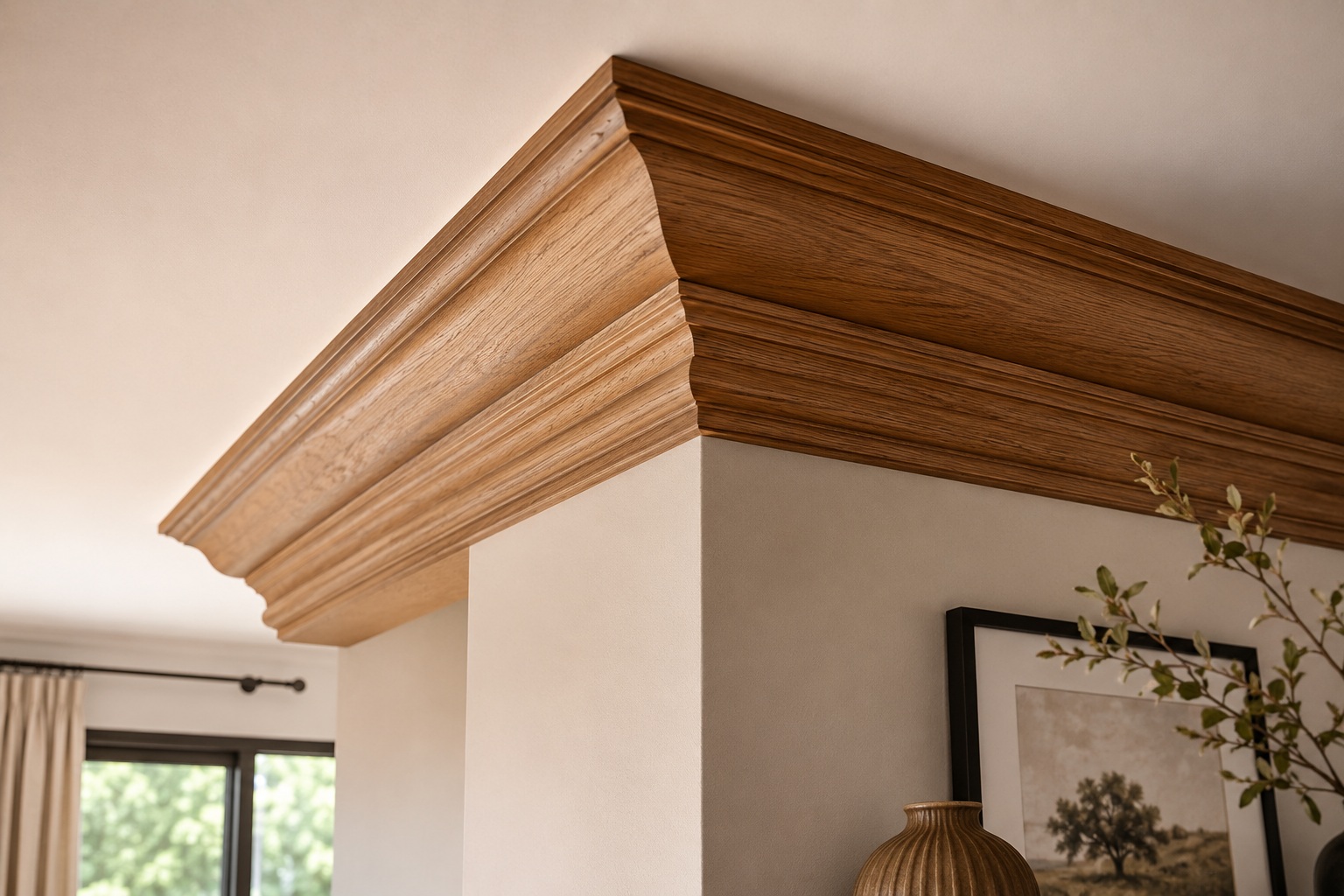 corniche en bois